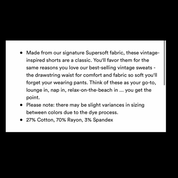 Monrow Super Soft Vintage Sweatshorts in Cerulean. - Picture 5 of 9